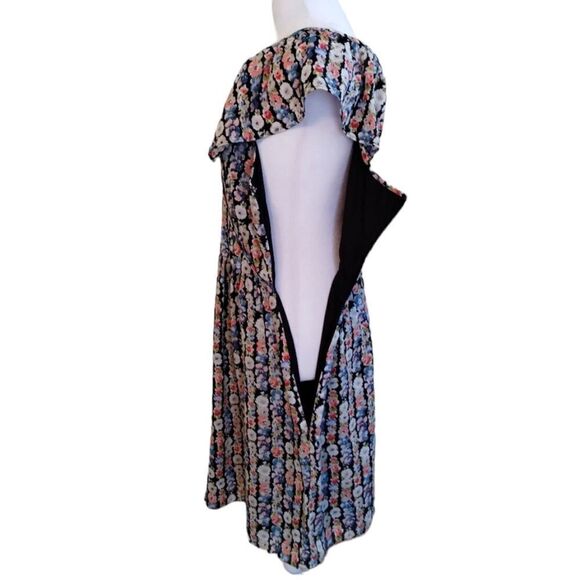 J Crew Mercantile Ditsy Floral Mini Dress V Neck Off The Shoulder Size 4/6 NWT - Picture 8 of 14